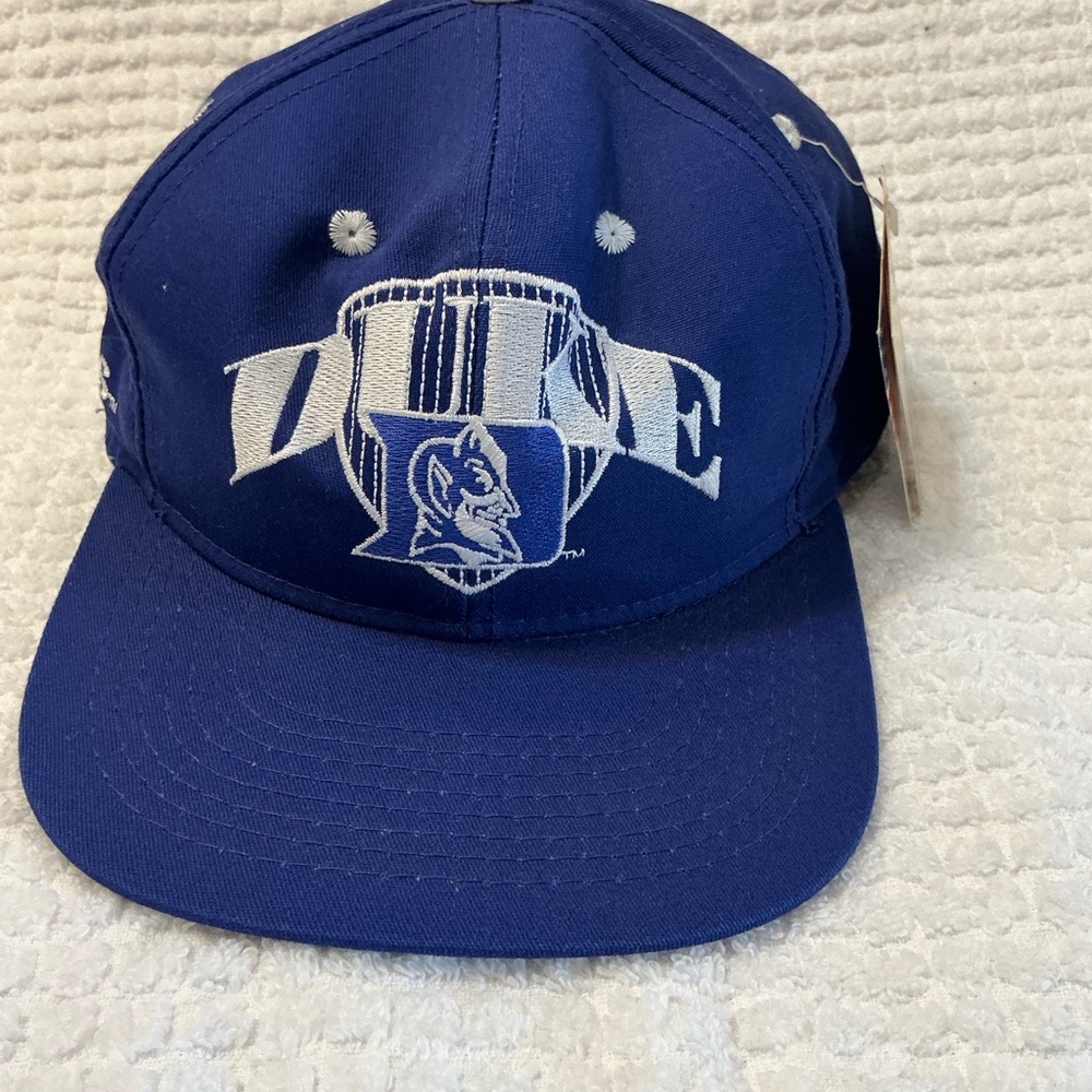 Vintage Duke Blue Devils Snapback Hat #1 Apparel Made in USA NWT